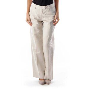 Giorgio Armani Women's Elegant Cream Trousers